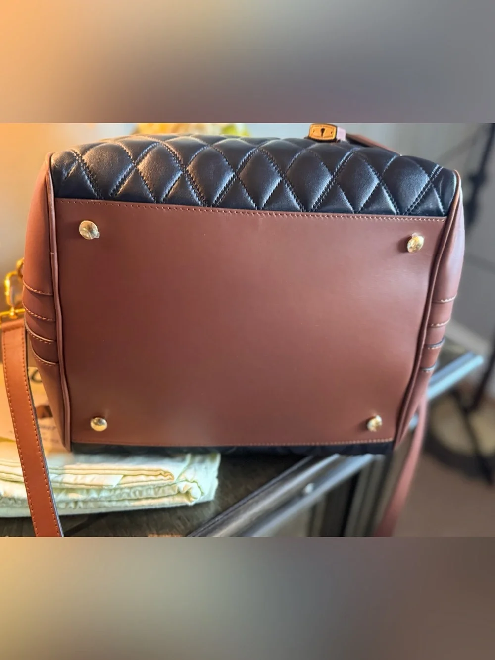 Burberry cube Leather Satchel !